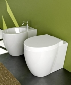 Nerozlučná dvojice - WC a bidet ze série Panorama (GSI), cena se u obou pohybuje od 4 860 Kč výše (bez DPH), SAPHO