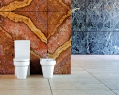 Z řady Form (LAUFEN) je stojací kombiklozet s nádrží za 15 220 Kč, stojací bidet za 6 621 Kč, LAUFEN BATHROOM