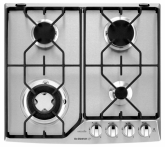 Klasická plynová deska DTE 514XL1 (DE DIETRICH) s nerezovým podkladem, termopojistkou a automatickým zapalováním, cena 12 990 Kč, GAPA-IN
