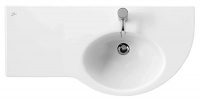 Asymetrické umyvadlo Small+, rozměr 90 x 42,5 cm, cena 9 552 Kč, IDEAL STANDARD