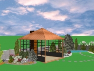 3D ukázka vizualizace zahrady