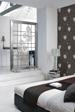 Designové elektrické topné těleso Screen (SCIROCCO), rozměry 120 x 190 cm, materiál kartáčovaný nikl, cena 86 290 Kč, AQUA TRADE