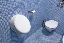 Domácí pisoár z kolekce Avance je nejen z hygienických, ale i estetických důvodů opatřen poklopem