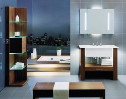 Jednoduché pravoúhlé linie jsou charakteristické pro koupelnový nábytek City Life, cena k doptání (VILLEROY AND BOCH)