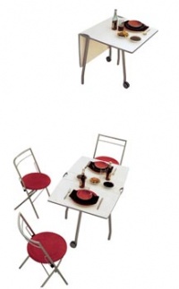 Sklápěcí stůl Olivia Fast CS 30 (Calligaris), design Lucci & Ordandini, 110 x 70 x 20 cm, ocel se saténovou úpravou, dub přírodní, třešeň, bílý lak, cena 10 140 Kč, ARKUS INTERIER