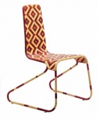 Židle pro volný čas Flo Chair (Driade design Patricia Urquiola), lakovaná ocel potažená proutím, cena od 12 744 do 21 077 Kč, KONSEPTI