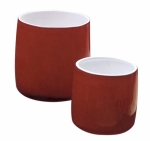 Vázy Blu (Zwiesel), vrstvené barevné sklo, ruční práce, různé barvy a výšky, cena od 880 do 2 470 Kč, www.esklo.cz
