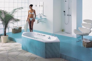 Vana Rondo 6 Star, design Phoenix Design, rozměry od 197 x 75 x 44 cm, smaltovaná ocel, systém Vivo Aqua Eco - 6 trysek, cenový základ ve vířivých systémech Kaldewei, jednoduché zapínání a ovládání, směrově nastavitelné trysky, cena 102 908 Kč, KALDEWEI