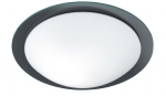 Stropní svítidlo 85202 (Honsel), průměr 39 cm, opálové matné sklo s čirým okrajem 2x E27, 60 W, 230 V, ochranná třída IP44, vhodné i pro úsporný zdroj 15 W, cena 4 185 Kč, LUMINEX