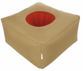 Sedací kostka Peanuts bicolour (Sit on it), 100% polyester (voděodolný), vhodné i pro venkovní použití, cena 6 099 Kč, ULTRA SYSTEMS