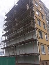 Fasáda je opláštěná deskami Aquapanel Outdoor a opatřena omítkou (Zdroj: Knauf Insulation)