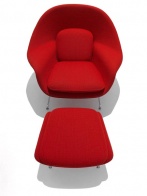 Souprava Womb, design Eero Saarinen pro firmu Knoll Associates, 1947-1948