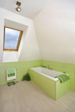 Koupelny v domě zařídilo studio Il Bagno