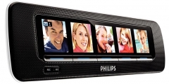 Radiobudík s fotorámečkem AJL305 (Philips), pět 1,5" LCD displejů na miniatury fotografií, digitální nahrávání hlasových zpráv, FM tuner s předvolbami, kalendář, PHILIPS