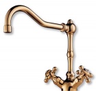 Retro design s moderní technikou nabízí baterie Adlon (KLUDI), jejíž dokonalou funkci zajišťuje keramická kartuš a regulátor proudu Cascade zabraňující vzniku vodního kamene. Cena 16 298 Kč, ALISEO 