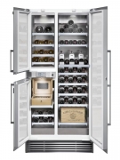 Vinotéka RW496250 (Gaggenau), kapacita 118 lahví, trojí teplotní zóna, cena 466 780 Kč, GAGGENAU