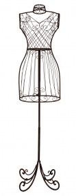 V jejich stylu: Kovová krejčovská panna, výška 128 cm, vyrábí Clayre &amp;amp; Eef, www.almara-shop.cz