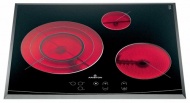 Indukční sklokeramická varná deska (ARISTON), šíře 60 cm, elektronické zobrazení varných zón, senzorové ovládání, dětská pojistka, časovač pro každou varnou zónu, čidlo rozlišování velikosti nádob, funkce Booster, celkový příkon 6 kW, cena 35 990 Kč, INDESIT COMPANY ČESKÁ