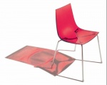 Židle Tina (Softline) z kartáčovaného chromu v kombinaci s plastem, cena 4 082 Kč, LOCCO