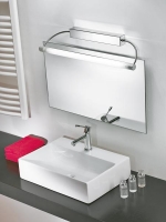 Nástěnné svítidlo 3698 (Linea Light), chromovaná ocel a plexisklo, zdroj 1x 24 W T5, napájení 230 V, IP40, cena 6 077 Kč, FANEXIM