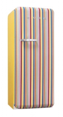 Retro design 50. let má chladnička FAB28CS6 (SMEG), energetická třída A, celkový objem 271 l, automatické odmrazování, mrazicí přihrádka s obsahem 21 l, cena 39 990 Kč, MADE IN ITALY