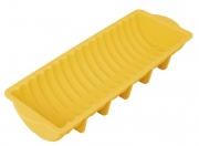 Silikonová forma na srnčí hřbet Delícia Silicone (TESCOMA) odolává teplotám od -40 ºC do +230 ºC. Délka 30 cm, 4 barevné varianty, cena 348 Kč, TESCOMA
