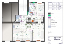 Na plánu, který pro Lenku vypracoval bytový architekt, jsou zelenou barvou vyznačeny nové příčky