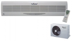 Klimatizační jednotka AMB 968, typ Green Slim Single, kapacita chlazení 3 535 W, kapacita ohřevu 4 000 W, klimatická třída T1, hmotnost 34 kg, cena 12 490 Kč, WHIRLPOOL