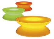 Svítící stolek Lounge (Moree), lesklý ABS plast odolný vůči záření, malý 33 x 39 cm, cena 6 500 Kč, velký 33 x 84 cm, cena 14 900 Kč (MANDARINKA)