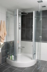 Masážní sprchová kabina White Water (RAVAK) z designerského studia Achima Storze