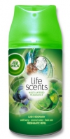 Air Wick Life Scents – Svěží ostrov Dovolte zabloudit svým myšlenkám do lákavého zákoutí plného tónů čerstvých lesních plodů a máty zahradní spojené s náznakem exotického kokosu. Vůně je dostupná v provedení náplně do automatického spreje Freshmatic. Náplň do automatického rozprašovače (159,90 Kč).