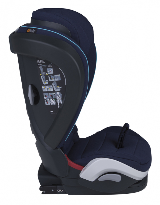 Modré potahy autosedaček BeSafe iZi Flex i-Size Blue Legacy jsou vyráběny z recyklovaných plastových lahví vylovených z oceánů (Zdroj: Babypoint)