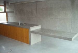 Betonová kuchyňská linka