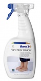 Novinka v oblasti péče o laminátové podlahy, čistící prostředek Hard Floor Cleaner. Při aplikaci není potřeba voda, po nastříkání stačí podlahu vytřít, cena 157 Kč/l (BONA)