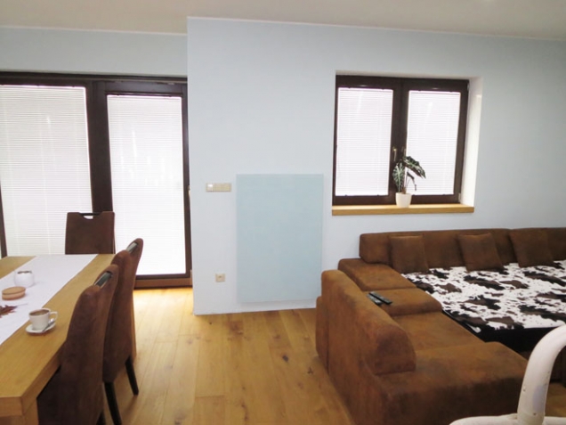 Bungalov v Zelené Hoře vyhřívají topné fólie, kabely i sálavé panely. (FENIX GROUP)