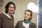TOMÁŠ HAVRÁNEK - INTERIÉROVÝ DESIGNÉR (NA FOTOGRAFII S DEKORATÉRKOU MARCELOU PROKELOVOU)