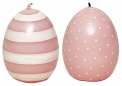 Svíčka Egg Ditte Pink, výška 6 cm, vyrábí Green Gate, www.bellarose.cz