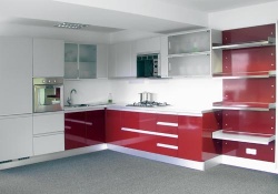 Použitý materiál kuchyně Vittoria je lamino v kombinaci lesku a matu. Cena sestavy včetně montáže, odsavače, 5% DPH, bez spotřebičů, dřezu a baterie 200 620 Kč