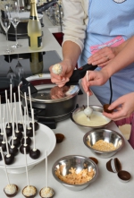 Čokoládové cake pops s pomerančem a Cointreau Čokoládové cake pops s pomerančem a Cointreau