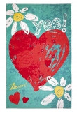 NÁPADNÉ KVĚTY: Osuška Heart, 100% bavlna, 93 x 50 cm, vyrábí Desigual, www.different.cz