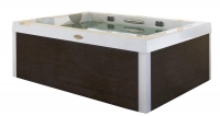 Spa Alima Experience (JACUZZI) pro 6 osob, vhodná pro vnitřní použití (technické zázemí vyžaduje samostatný prostor), 28 masážních 16 perličkových trysek, podhladinové osvětlení, aromaterapie, cena 617 000 Kč, AQUA PLUS