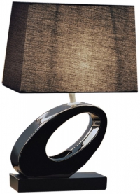 . Stolní lampa Black Q (StarDeco), výška 44 cm, cena 1 212 Kč, www.3dliving.cz