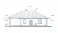 Přízemní bungalov Diana - východní pohled 