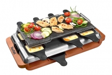 Rakletovací gril Tefal-Ovation s kamennou deskou a 8 lopatkami, příkon 1 100 W. Cena: 1 983 Kč