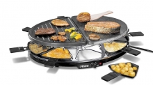 Víceúčelový rakletovač Princess Raclette s odnímatelnou kamennou a teflonovanou deskou, příkon 1 100 W. Cena: 1 890 Kč
