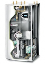 Tepelné čerpadlo GREENLINE E Plus země/voda od firmy IVT se uplatní i v domě s tepelnou ztrátou přes 30 kW. Jeho cena bez DPH se pohybuje (podle požadovaného výkonu) od 177 000 do 249 000 Kč. Kčerpadlu lze přidat větrací jednotku s rekuperací tepla, případně systém zapojit v režimu pro letní klimatizaci