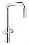 GROHE Blue Home nyní s vytahovacím perlátorem (na obrázku tvar baterie U) a ovládáním v mobilu