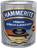 Hammerite Přímo na střechy a lehké kovy je vodou ředitelná barva typu 3v1 nevyžadující základ.