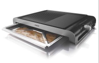 Stolní gril Philips HD 4417 lze od září zakoupit ve vybraných prodejnách s elektrospotřebiči. Orientační maloobchodní cena je 1 799 Kč 