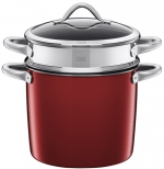 Hrnec na špagety Vitaliano Rosso (Silit), neporézní keramický materiál Siligran, objem 8,5 litrů, cena 6 109 Kč, www.kulina.cz